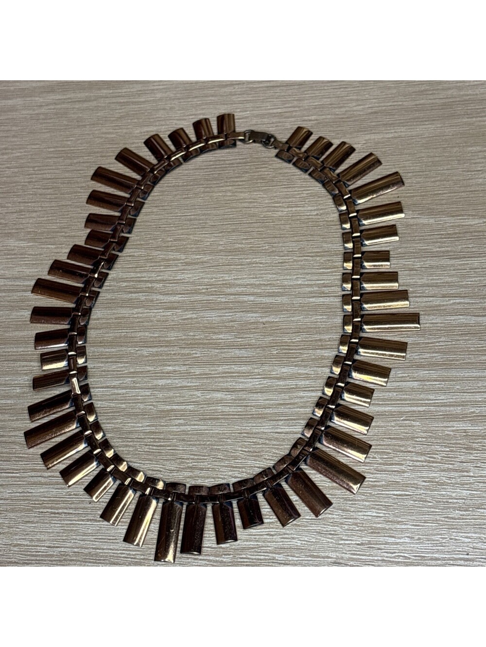 Vintage Renoir Signed Copper Necklace 15”